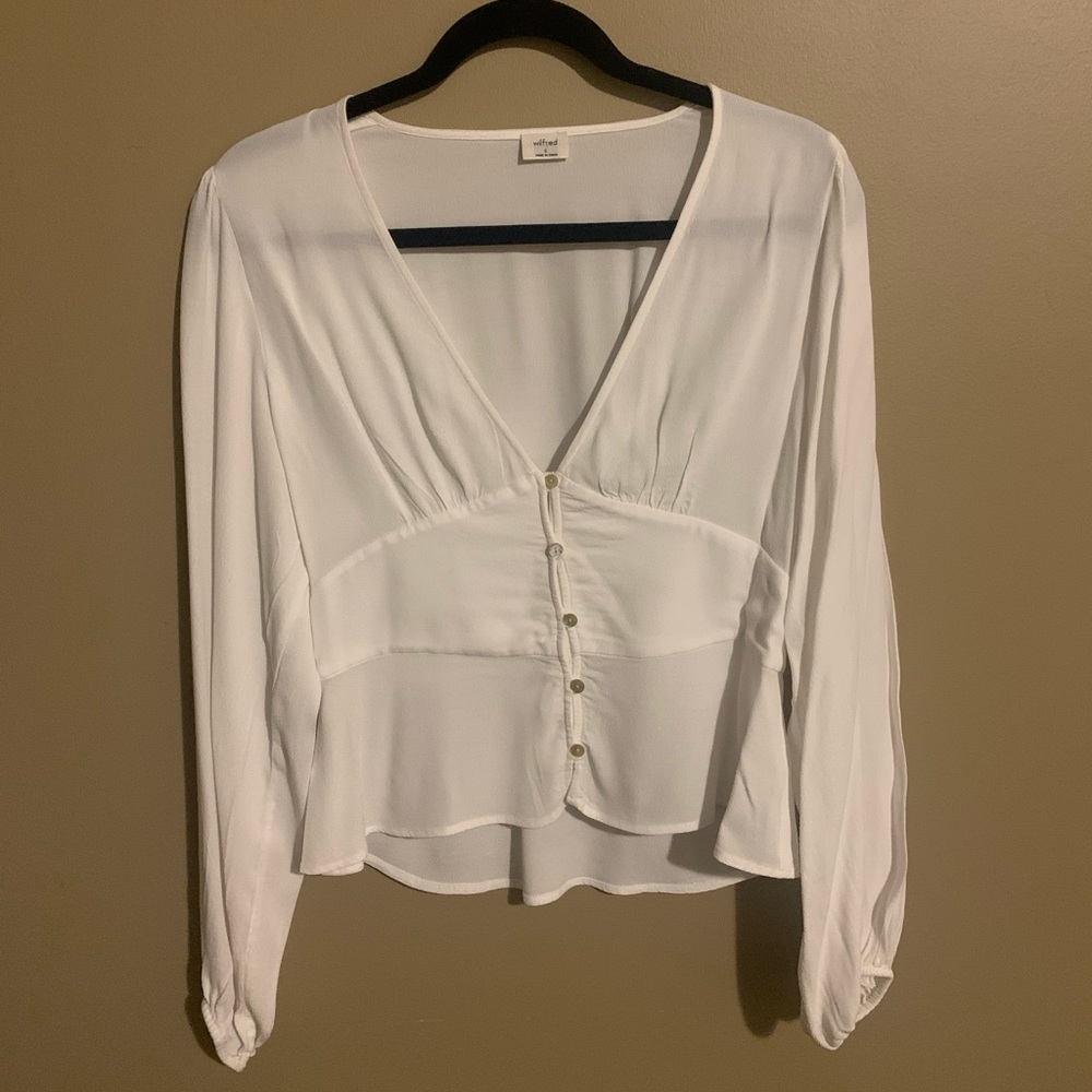 Aritzia Wilfred Prairie Blouse